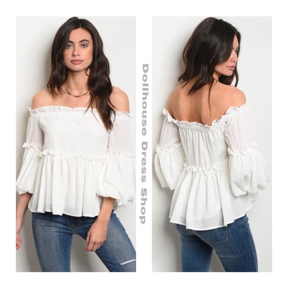 Dollhouse Dress Shop Tops - 5 ⭐️ Boho Bell Sleeves Tunic Top